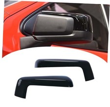 Mirror Cover Cap Trim Compatible with 2019-2024 Chevy Silverado Glossy Black