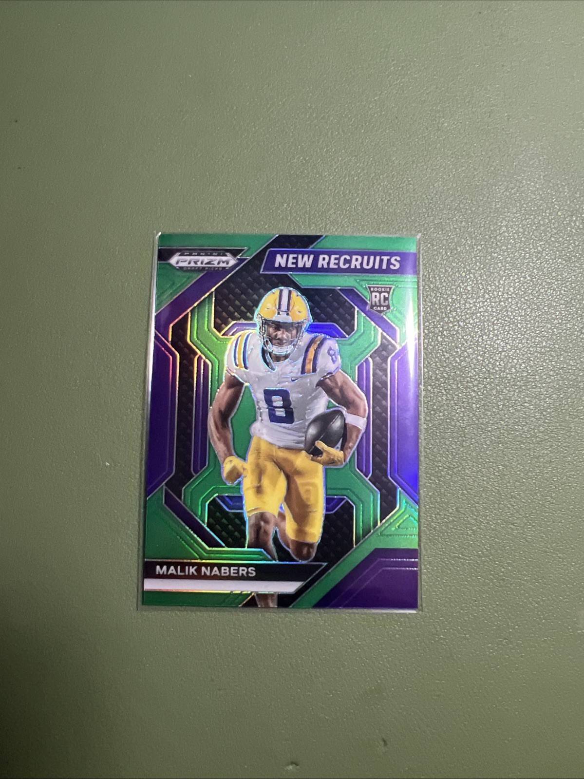 2024 Panini Prizm Draft Picks - New Recruits Malik Nabers #NR-MNS Green Prizm...