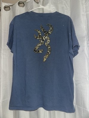 Browning Men's Short Sleeve T-Shirt Size Large (Bullets In The Logo)