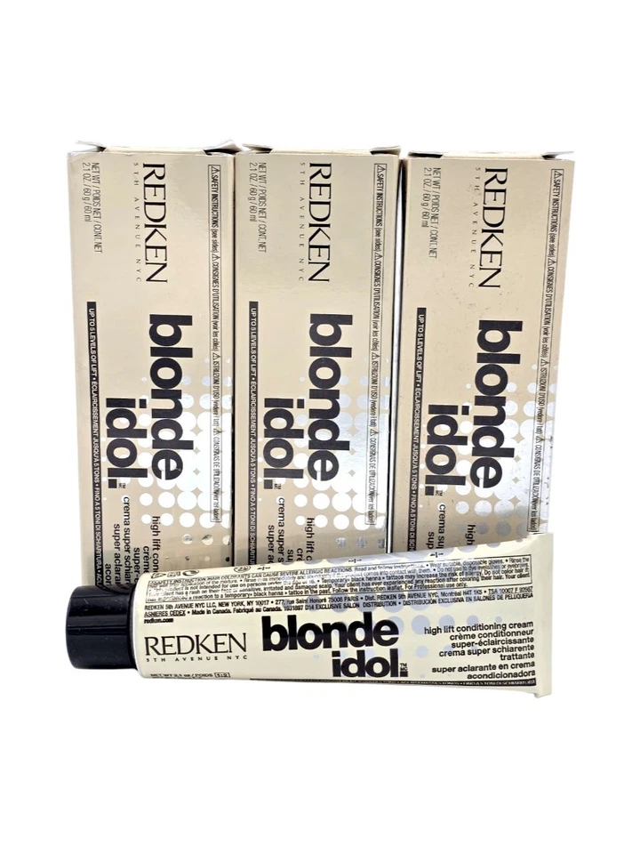 Redken Blonde Idol Haarfarbe 60ml Blond Ton für empfindliches Haar Salonqualität