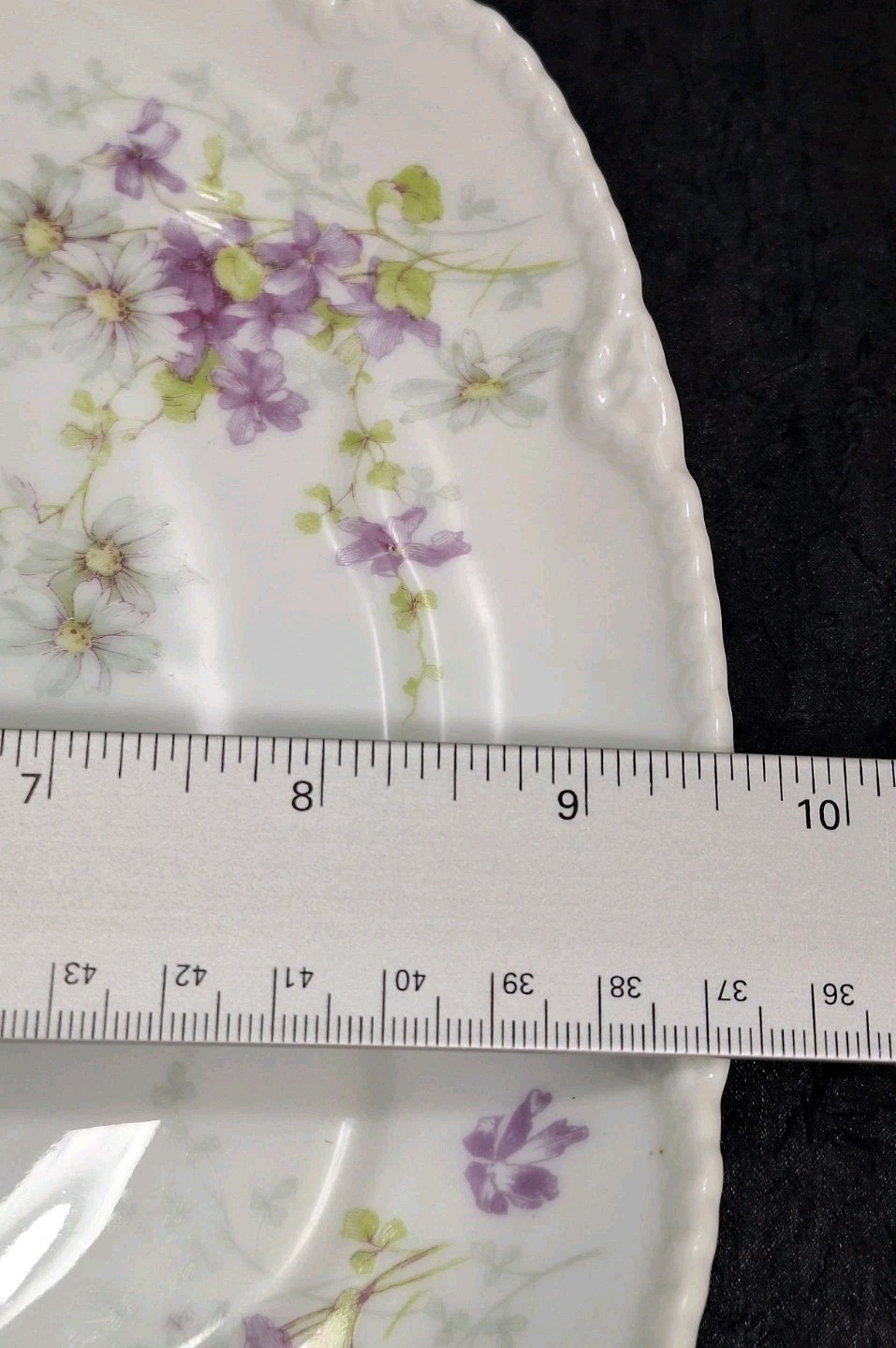 Haviland & Co Limoges France Antique 1895-1900 Schleiger 264 Violets Platter 11”