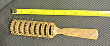 Vintage GOODY Wood Grain 8" Detangle Vented Blow Dry Hair Brush Made In USA