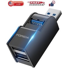 3 Ports USB Hub 3.0, USB Splitter 1 in 3 Out for Laptops, Keyborad