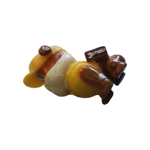 Rubble Yellow Paw Patrol Pup Action Figure Toy 1.5" Tall Spin Master 2015 - Bild 3 von 9