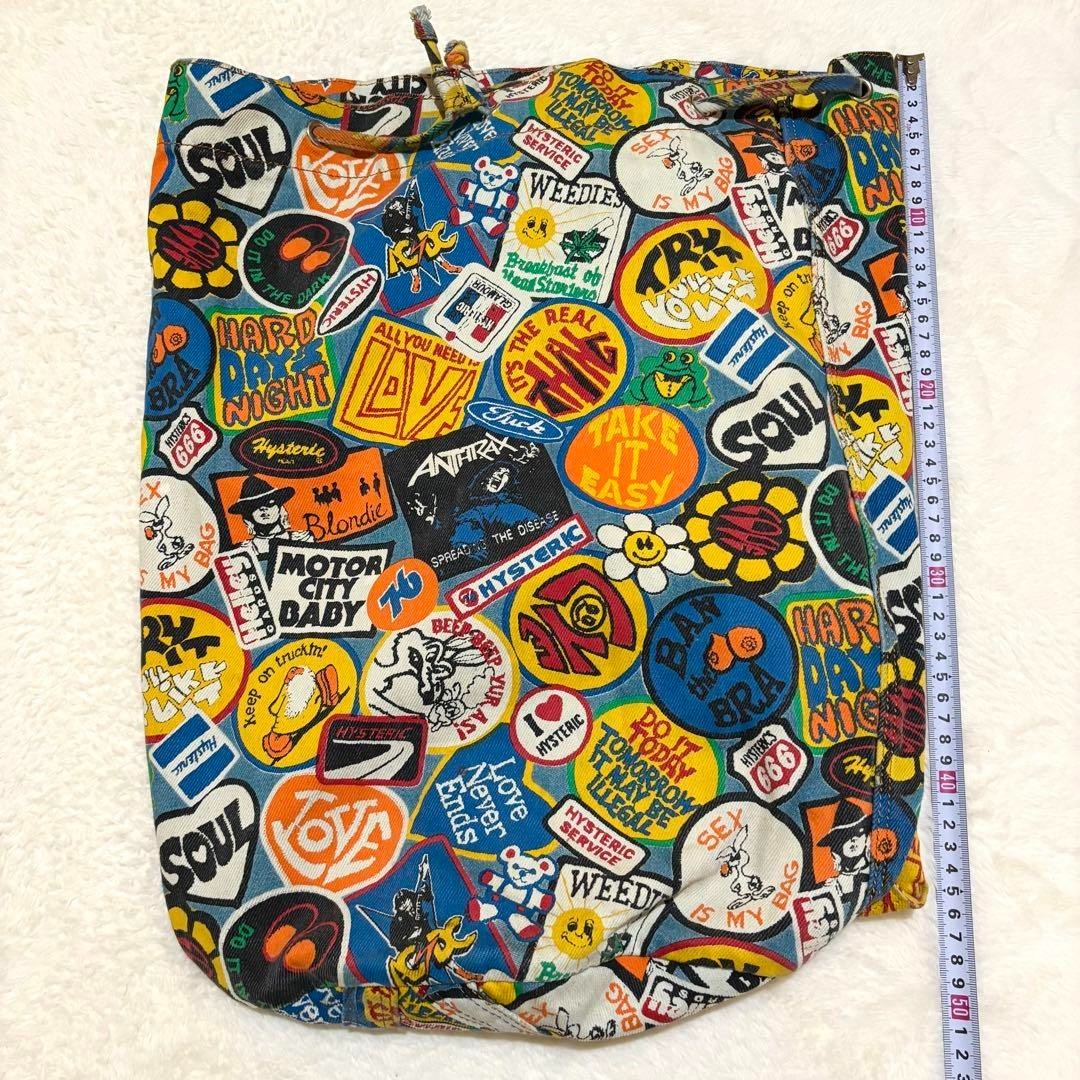 Hysteric Glamour Patchwork Logo Drawstring Backpa… - image 13