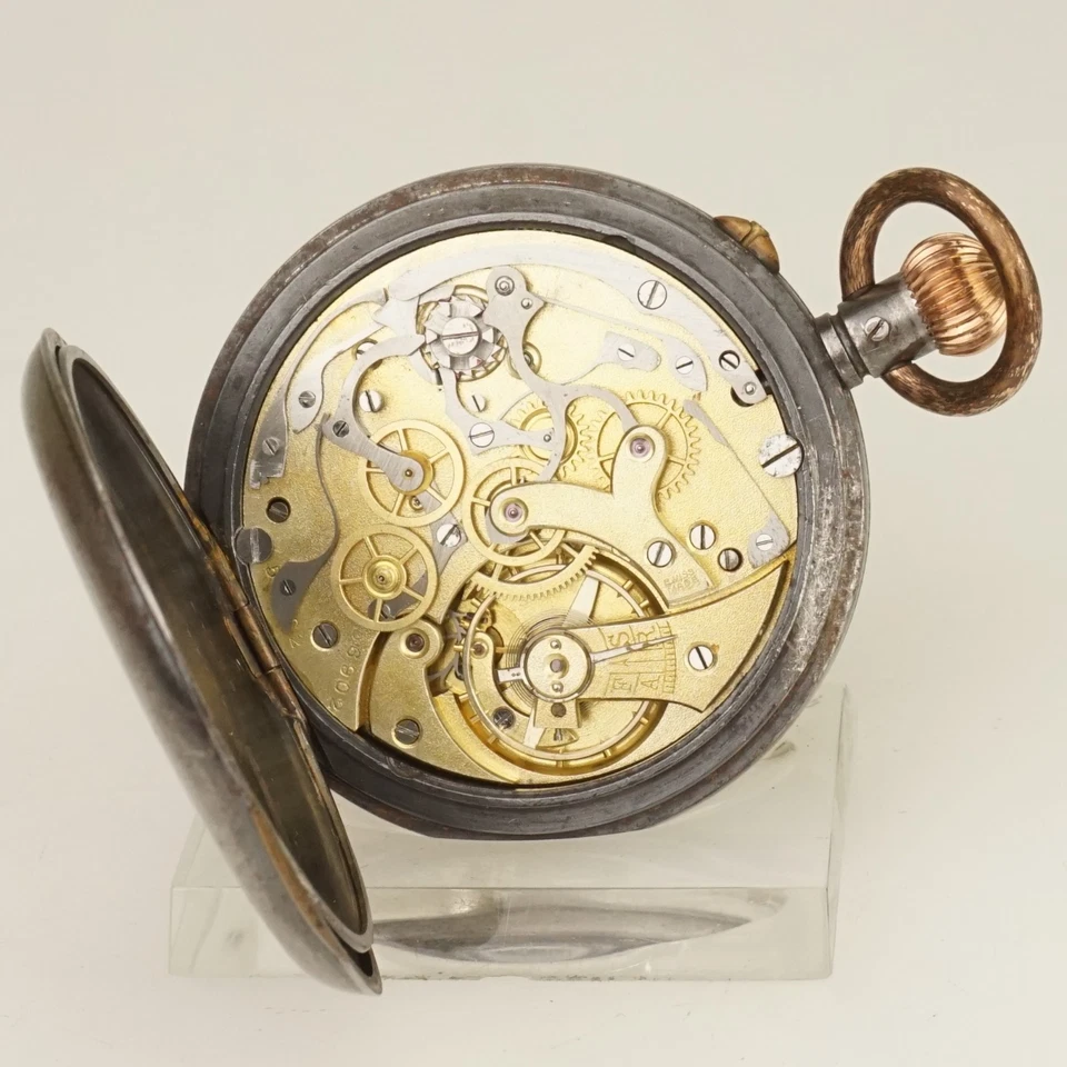 WORKING! Chronograph Military SHIP DIVISION Pocket Watch Men's no fusee repeater - Image 2 of 4