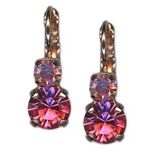 Earrings by Mariana Woman Beautiful Rose Swarovski Crystals