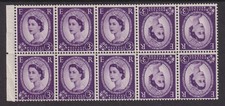 SG575 3d Crowns Tete Beche Block Of 10 UNMOUNTED MINT(251)