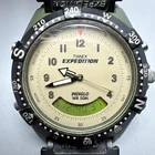Vintage 1997 Timex Expedition With Rotating Compass Dial glass scratches