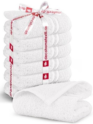 Gästetuch 30 x 50 cm 6er-Set aus 100% Baumwolle, kuschelweich saugstark
