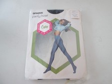 Vtg NOS Opaque Panty Hose CATO 398 Med/Tall 5 '6"  Over BLACK