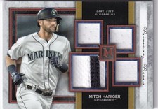 2020 Topps Museum Collection Mitch Haniger Quad Relics Gold /75
