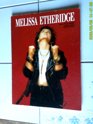 Melissa Etheridge 1989 Piano Vocal Guitar Chords Song Book w/ Guitar Section New