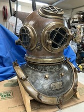 Authentic 1900’s Schrader NAVY Diving Helmet MK IV Vintage Antique Genuine