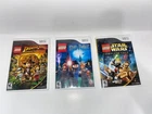 Wii Lego Game lot of 3 Indiana Jones, Star Wars and Harry Potter