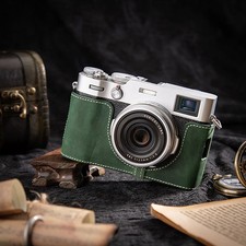 For Fujifilm X100V Camera Bag Leather Dock Case Base Protection Cover Shell