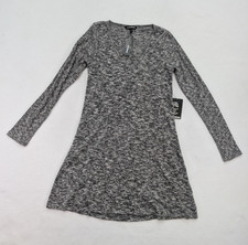 Express Women's Sweater Dress Size S Gray Lightweight Shift NEW