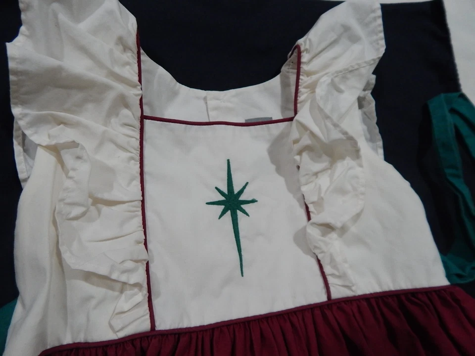 Vestido Boutique Eleanor Rose Niñas 5/6 Navidad Desfile Pesebre ADORABLE DIFÍCIL DE ENCONTRAR Foto 2 de 4