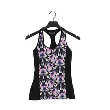 Figleaves Women's T-Shirt S Black Polyester with Elastane Sleeveless Basic