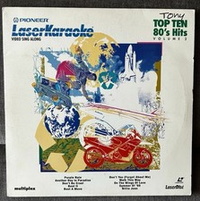 Pioneer Laser Disc Karaoke Top Ten 80's Hits Video Sing Along Volume 2