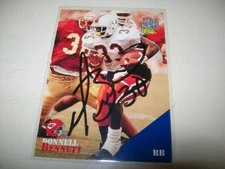 1994 CLASSIC RC DONNELL BENNETT SIGNED AUTO #80 KANSAS CITY CHIEFS HURRICANES