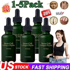 1-5PCS Stem Cell Collagen Peptide Oral Drops for Lift  Firm Skin Reduce Wrinkle