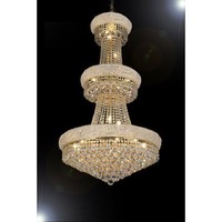 Gallery T40-646 Empire 24 Light 3 Tier Gold Crystal Chandelier on sale Gallery T40-646 Empire 24 Light 3 Tier Gold Crystal Chandelier on sale