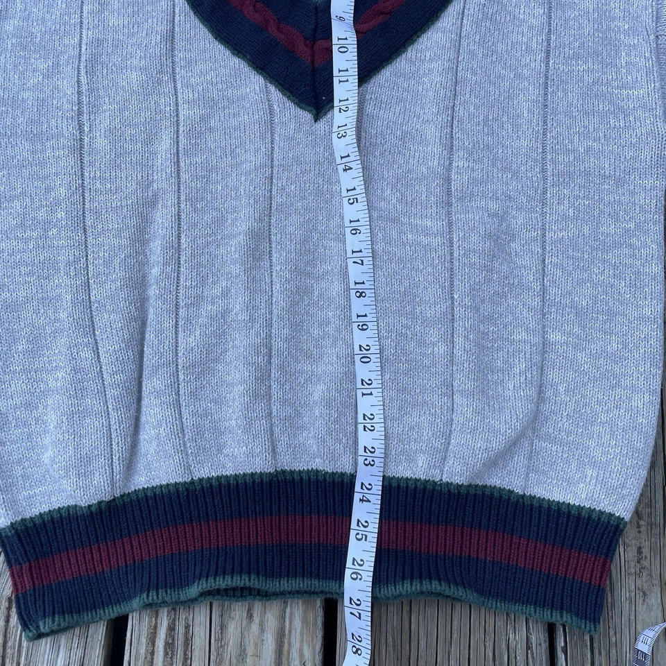 Suéter de Colección Años 90 INC International Concepts Para Hombre GRANDE Cuello en V Tejido Multicolor Foto 4 de 4