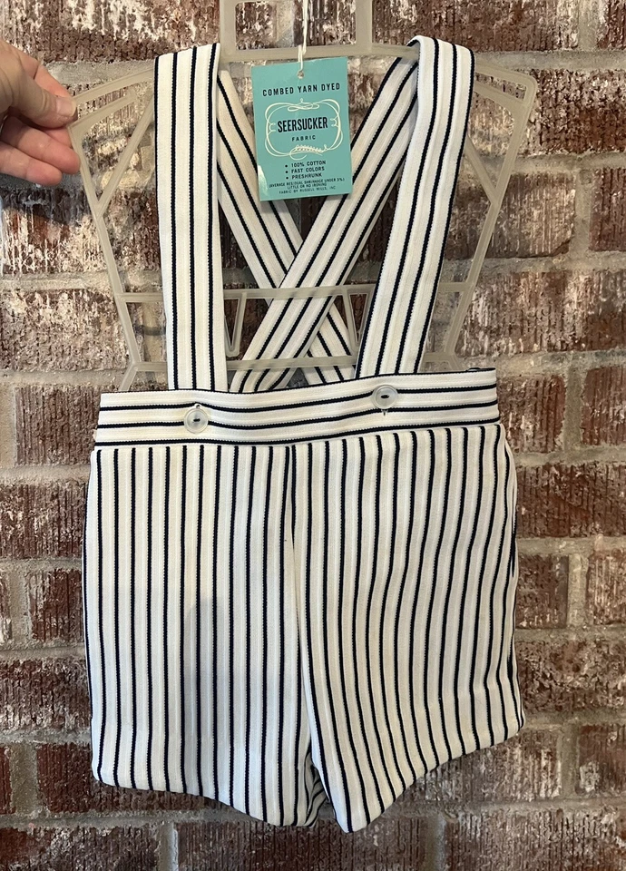 3 Piezas “imp Originals” Talla 6 Niños Eton Seersucker Traje Chaqueta Abrigo/De Colección Nuevo de Lote Antiguo Foto 4 de 4