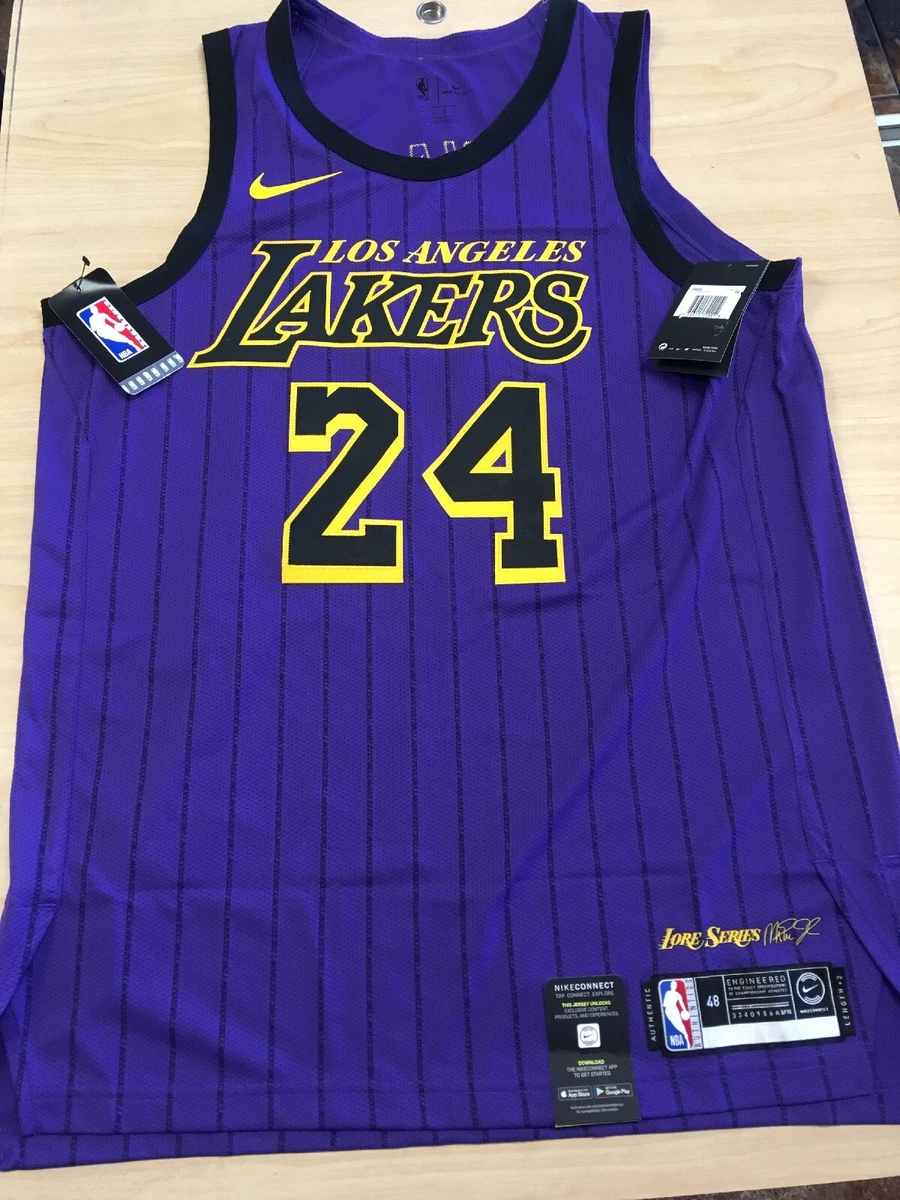 Nike Kobe Bryant #24 Los Angeles Lakers Purple 2018/19 Vaporknit Authentic Jersey - City Edition