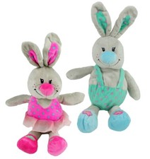Hase M&auml;dchen oder Junge - 32 cm Pl&uuml;schtier Stofftier Schlenkertier NEU