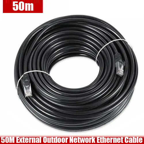 50M External Outdoor Network Cable Cat5e LAN PC Router Lead