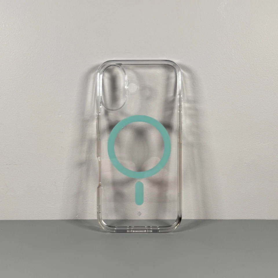 Funda CASEOLOGY Capella Mag para iPhone 16 - Transparente con Ocean Blue Mag Circle | USADA Foto 2 de 4