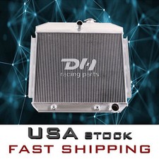 4 Row Radiator For 1955-1957 Chevy Bel Air Del Ray One-fifty Two-ten 6cyl I6 V8 4 Row Radiator For 1955-1957 Chevy Bel Air Del Ray One-fifty Two-ten 6cyl I6 V8