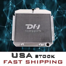 4 Row Radiator For 1955-1957 Chevy Bel Air Del Ray One-Fifty Two-Ten 6CYL I6 V8
