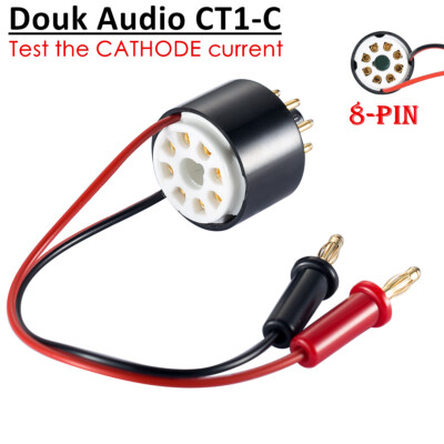 Tube Cathode Bias Current Probe Tester 8-Pin Socket for 6L6 6V6 EL34 KT88 6550