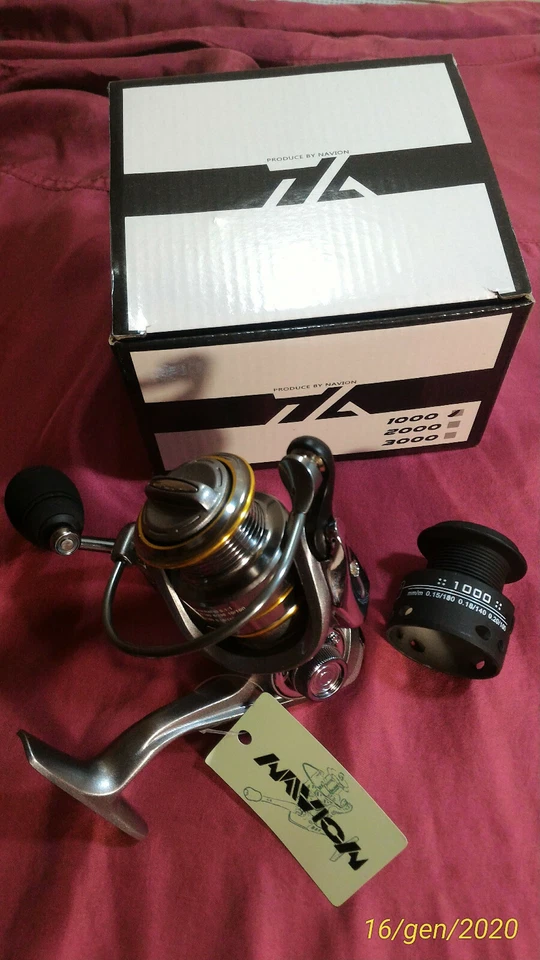 MULINELLO DA PESCA e SPINNING - NAVION KSA 1000 - 2 bobine - 5,5 Kg - TOP GAMMA - Immagine 2 di 4