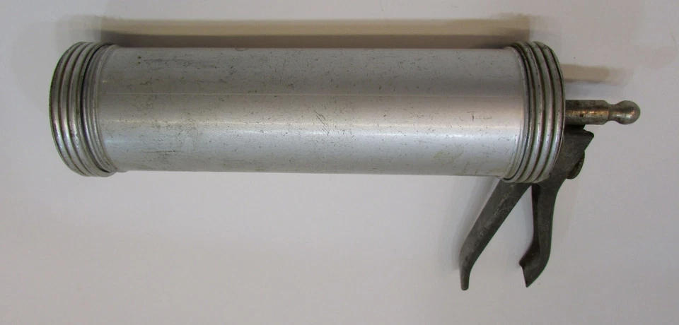 Máquina profesional de prensa gatillo galletas de aluminio de acero de los años 50 antigua Foto 2 de 4