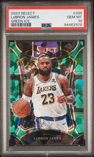 2023 Select Mezzanine Green Ice #335 Lebron James PSA 10 GEM MINT POP 3
