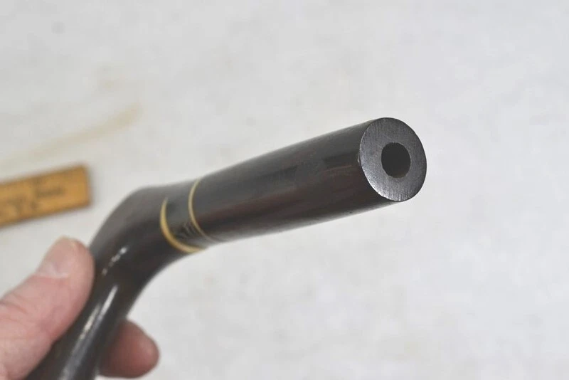 antique cane handle walking stick umbrella parasol sterling silver w/wood 1890 - Image 3 of 4