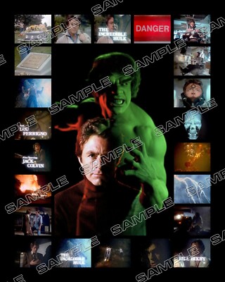 INCREDIBLE HULK 8X10 Photo M01 BILL BIXBY & LOU FERRIGNO collage-style ...