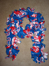 PHILADELPHIA PHILLIES HANDMADE FRINGED UNIQUE NOVELTY SCARF, New