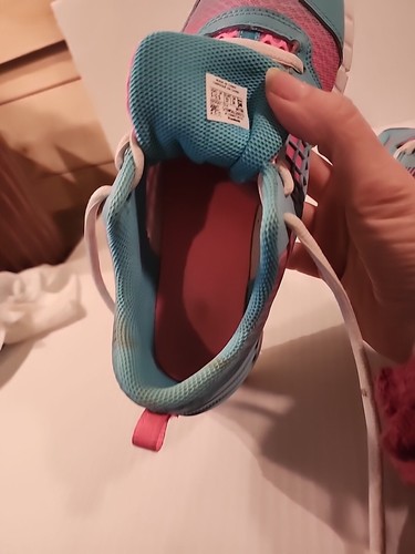 Reebok ZRated Womens Size 5.5 Sneaker shoes Lite Blue And Hot Pink Low Top - Picture 9 of 12