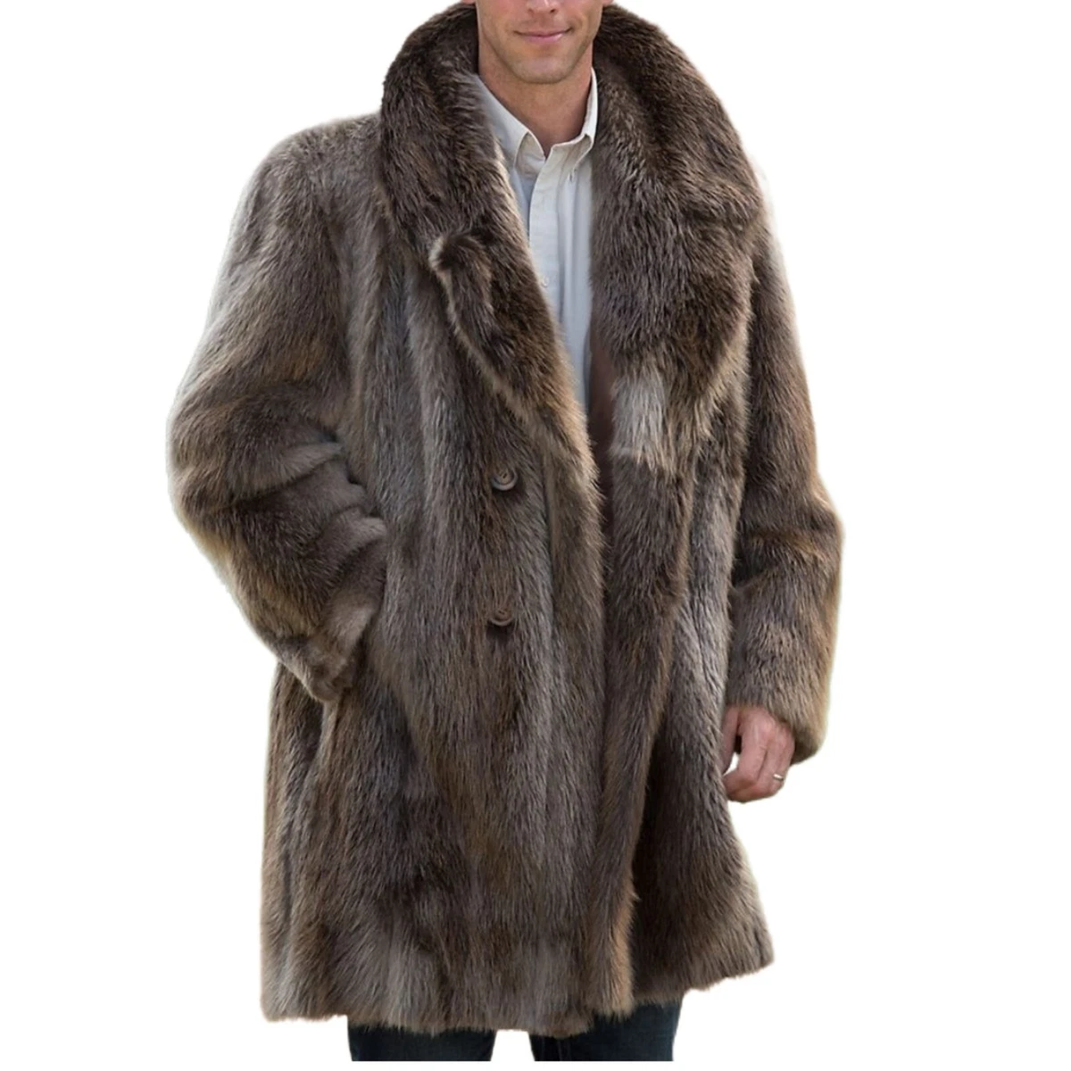 Mens sheared beaver hot sale coat