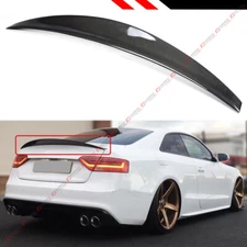 FOR 2009-2017 AUDI A5 2DR COUPE ELN HIGHKICK STYLECARBON FIBER TRUNK LID SPOILER