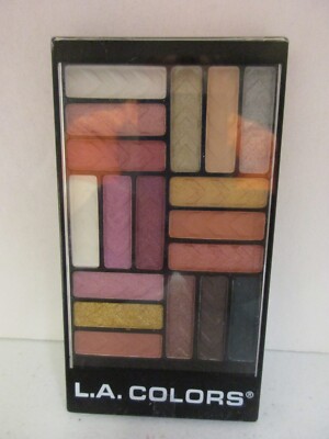 L.A. Colors 18 Color Eyeshadow Palette, Diva Glam CES748 NEW