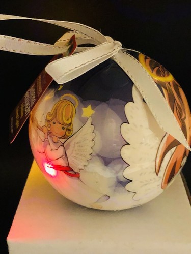 ÁNGEL CANTOR Twinkling Treasures 3D parpadeante adorno de Navidad irrompible - Imagen 3 de 7
