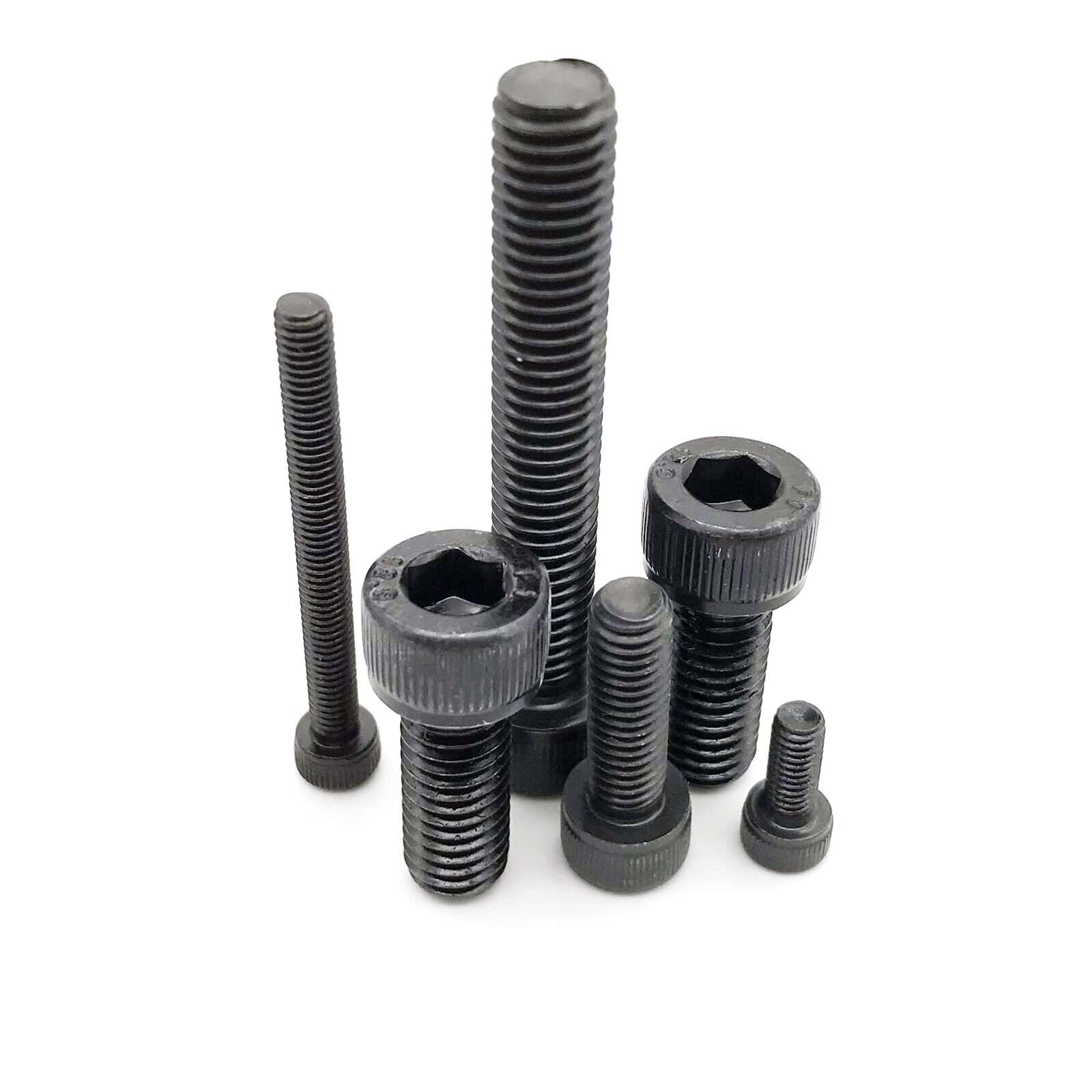 M1.4-M8 Black 12.9 Steel Whole Full Thread Hex Socket Cap Allen Head Bolt Screw
