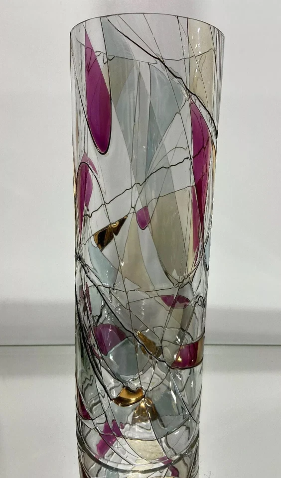 De colección. Vela de cristal rumana 24k vitral huracán Foto 3 de 4