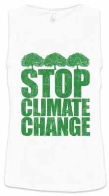 Stop Climate Change Herren Tank Top Save World Green Energy Animal Welfare